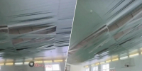 Потолок в этой школе выполнили в пастельных тонах, но красивый дизайн не спас ремонт от провала | Источник: «Тольятти» / vk.com - Тольятти.Ru