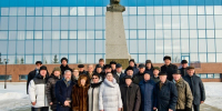 Ветераны на возложении цветов к бюсту В.Н. Полякова - TltGorod.Ru