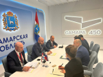 Прошла рабочая встреча губернатора Вячеслава Федорищева и Чрезвычайного и Полномочного Посла Республики Казахстан в Российской Федерации Даурена Абаева