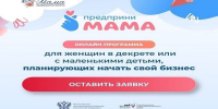 Онлайн-программа «ПредприниМама» поможет женщинам создать собственное дело - Городские Ведомости